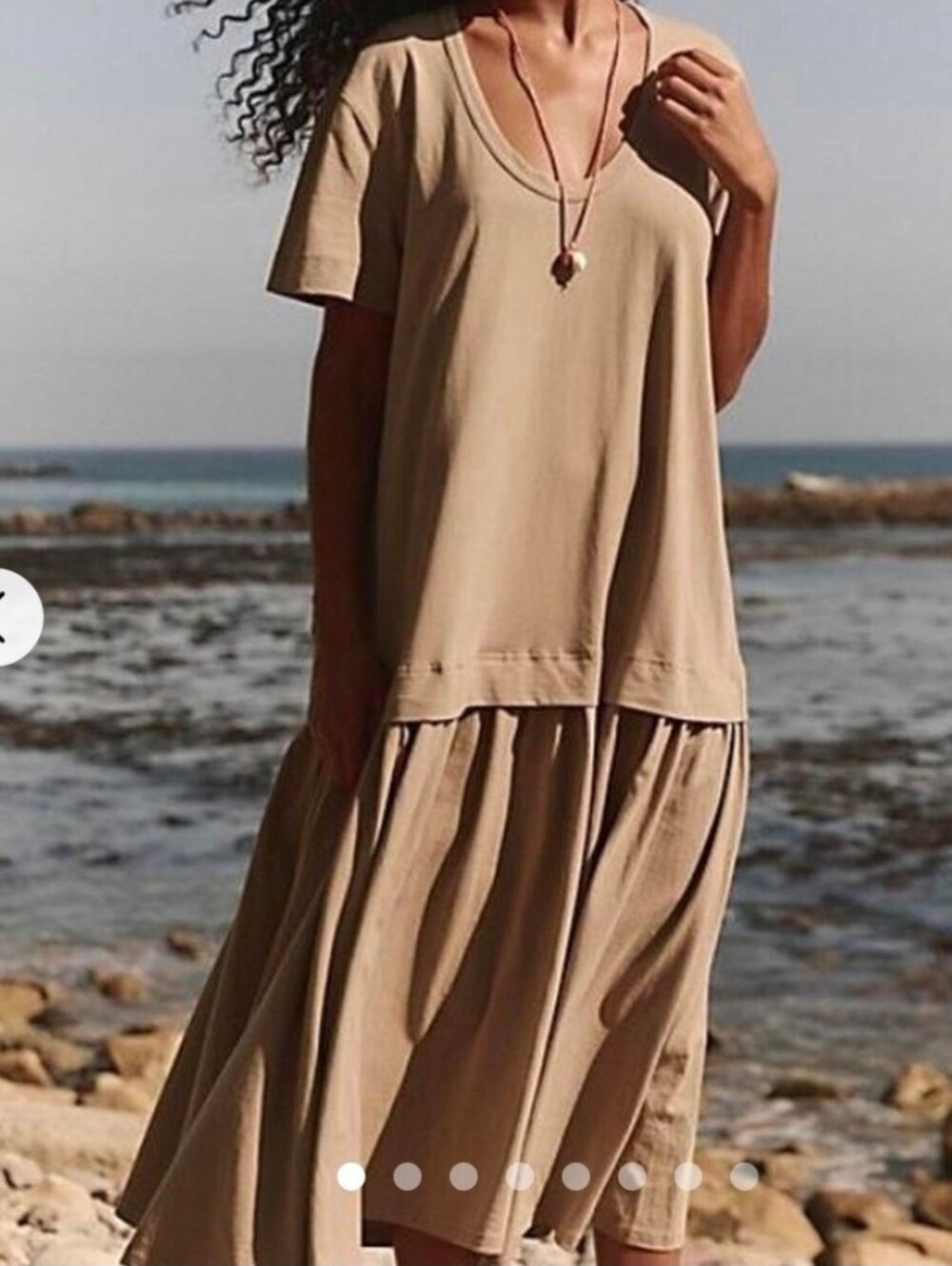 NWT Free People Scoop Neck Tiered Dress Sz XS